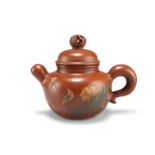 A CHINESE YIXING TEAPOT