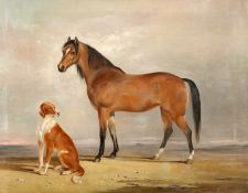 ALEXANDER FREDERICK ROLFE (1815-1907), ARAB MARE WITH DOG