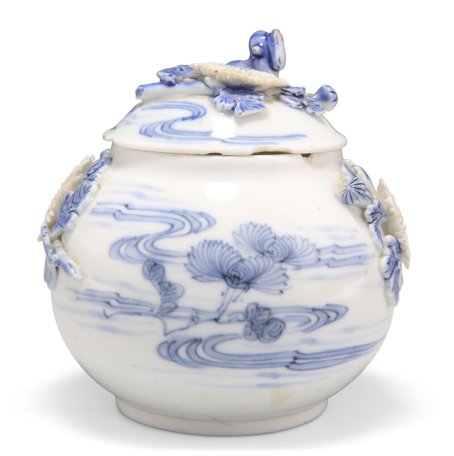 A JAPANESE HIRADO PORCELAIN KORO AND COVER, MEIJI PERIOD - Image 2 of 4