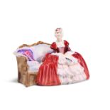 A ROYAL DOULTON CHINA FIGURE, "BELLE O'THE BALL", HN 1997