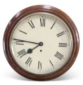 A VICTORIAN MAHOGANY DIAL-CLOCK