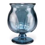 A KOSTA BLUE GLASS VASE, CIRCA 1930