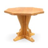 HORACE KNIGHT OF THIRSK, A KNIGHTMAN OAK COFFEE TABLE