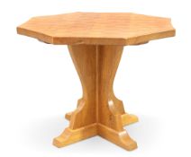 HORACE KNIGHT OF THIRSK, A KNIGHTMAN OAK COFFEE TABLE
