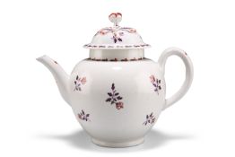 A WORCESTER TEAPOT AND COVER, CIRCA 1770