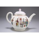 A WORCESTER TEAPOT, CIRCA 1770