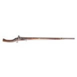 AN EARLY 19TH CENTURY NORTH AFRICAN OR INDIAN FLINTLOCK MUSKET