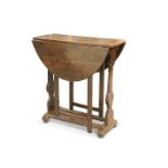 A LATE 17TH CENTURY OAK GATELEG TABLE, OF SMALL PROPORTIONS