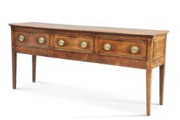 A GEORGE III OAK DRESSER