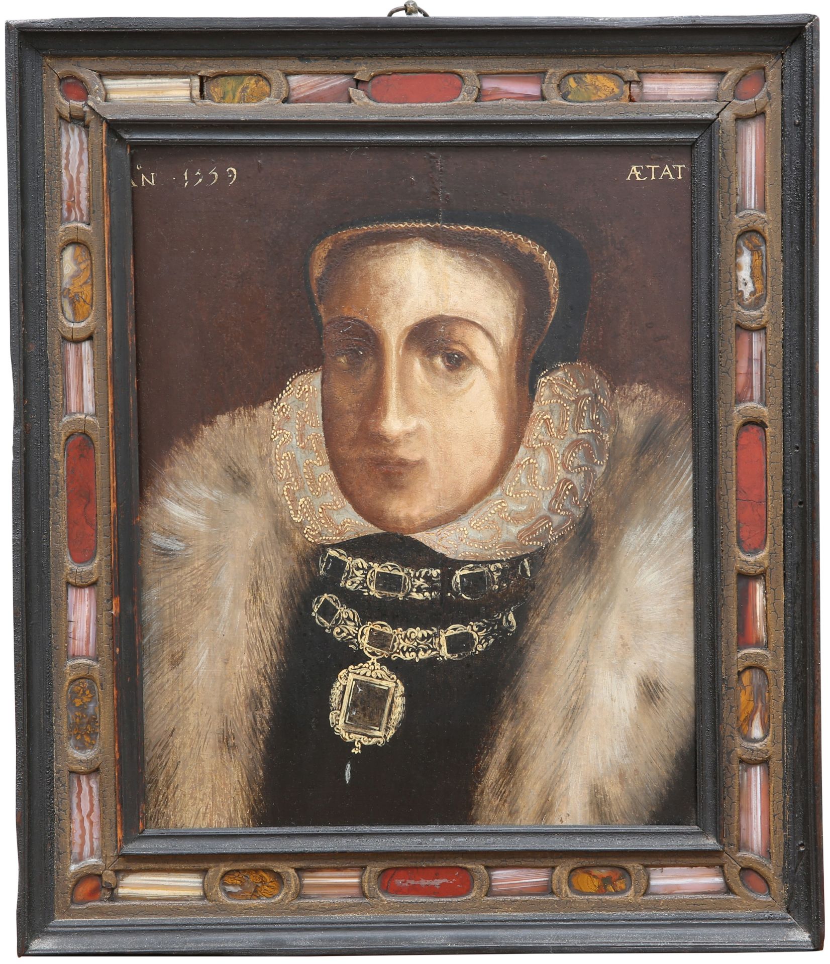 BRITISH SCHOOL, PORTRAIT OF A LADY (POSSIBLY MARY QUEEN OF SCOTS)
