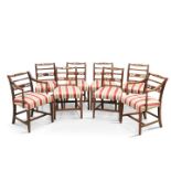 A SET OF EIGHT REGENCY MAHOGANY DINING CHAIRS