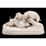 AFTER P.J. MÊNE, A PARIAN TERRIER GROUP, OR "CHASSE AU LAPIN", COPELAND