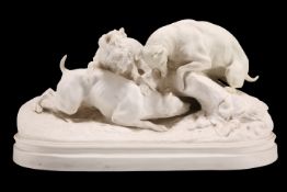 AFTER P.J. MÊNE, A PARIAN TERRIER GROUP, OR "CHASSE AU LAPIN", COPELAND