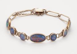 A COMPOSITE OPAL BRACELET