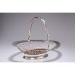 AN OLD SHEFFIELD PLATE BASKET, CIRCA 1780