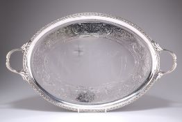 AN ARTS AND CRAFTS SILVER TRAY,