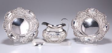 A PAIR OF VICTORIAN SILVER DISHES