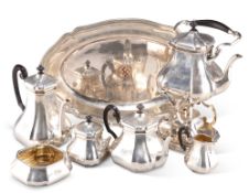 A GERMAN THIRD REICH SILVER TEA SERVICE