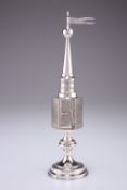 JUDAICA: A 19TH CENTURY RUSSIAN SILVER SPICE TOWER