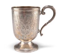 A VICTORIAN SILVER MUG