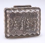 A 19TH CENTURY DUTCH SILVER SNUFF BOX