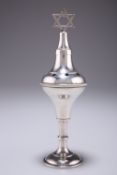 JUDAICA: AN ELIZABETH II SILVER SPICE TOWER