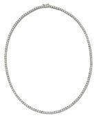 A DIAMOND LINE NECKLACE