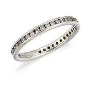 A PLATINUM DIAMOND ETERNITY RING