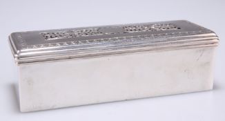 A VICTORIAN SILVER TABLE BOX