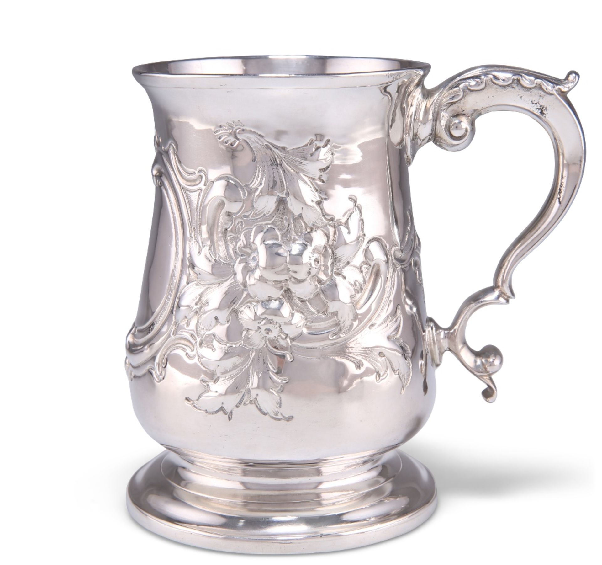 A GEORGE II PROVINCIAL SILVER MUG