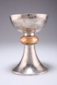 A CONTINENTAL SILVER AND ENAMEL CHALICE