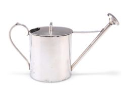 A GEORGE V SILVER MINIATURE WATERING CAN