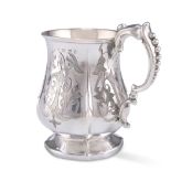 A VICTORIAN SILVER MUG