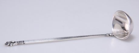 A DANISH STERLING SILVER SAUCE LADLE