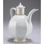 A CHINESE LONGQUAN CELADON WINE EWER, MING DYNASTY