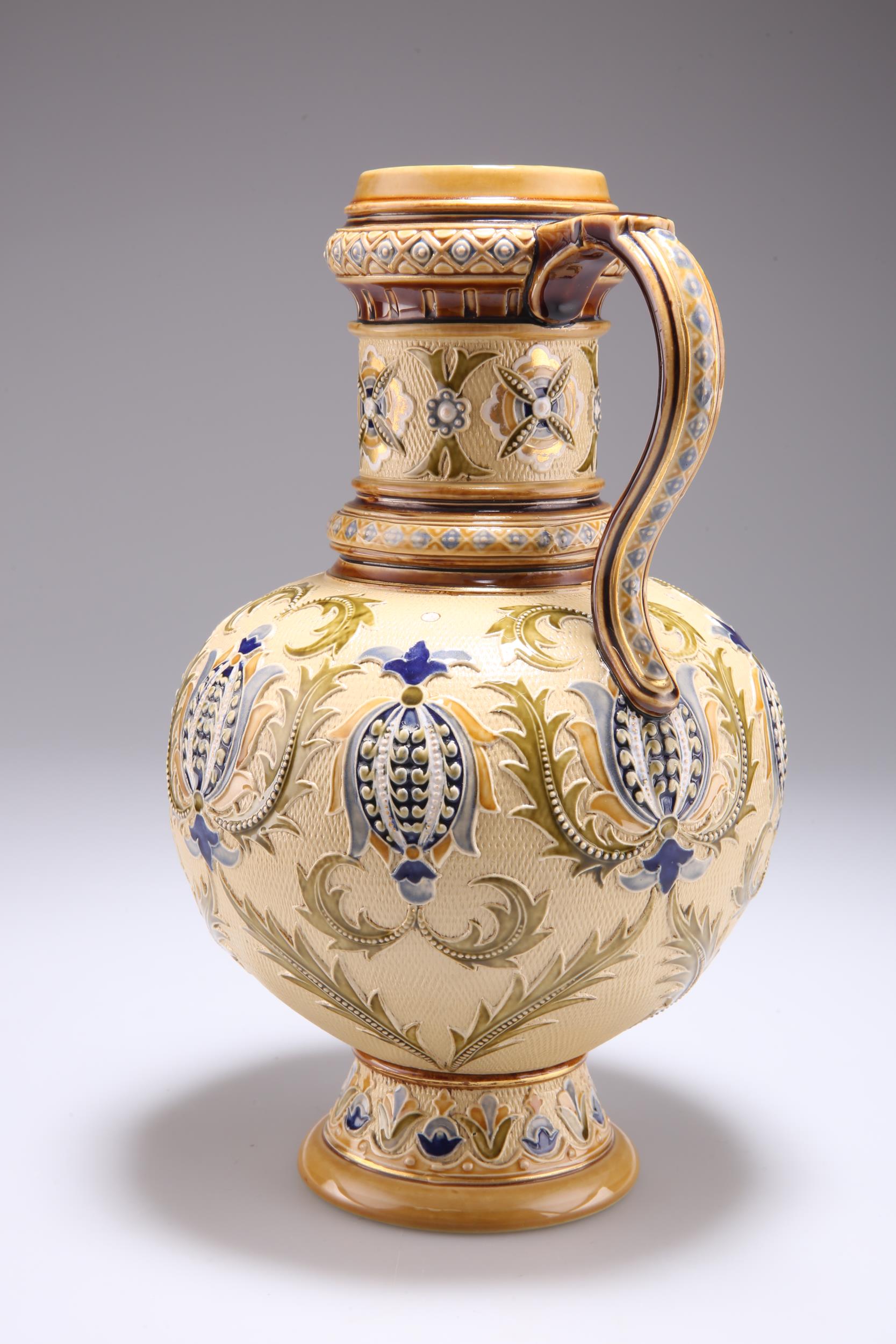 A METTLACH STONEWARE JUG, CIRCA 1900 - Image 2 of 4