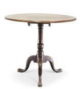 A GEORGE III MAHOGANY TILT-TOP TRIPOD TABLE