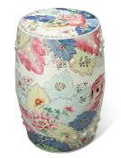 A CHINESE PORCELAIN BARREL-FORM GARDEN SEAT