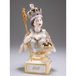 A ROYALE STRATFORD LIMITED EDITION BUST OF QUEEN ELIZABETH II