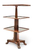 AN EARLY 19TH CENTURY GILLOWS ROSEWOOD METAMORPHIC DUMB WAITER