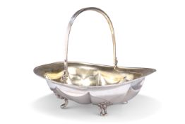 A 19TH CENTURY RUSSIAN SILVER CAKE BASKET
