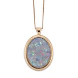 AN OPAL PENDANT ON CHAIN