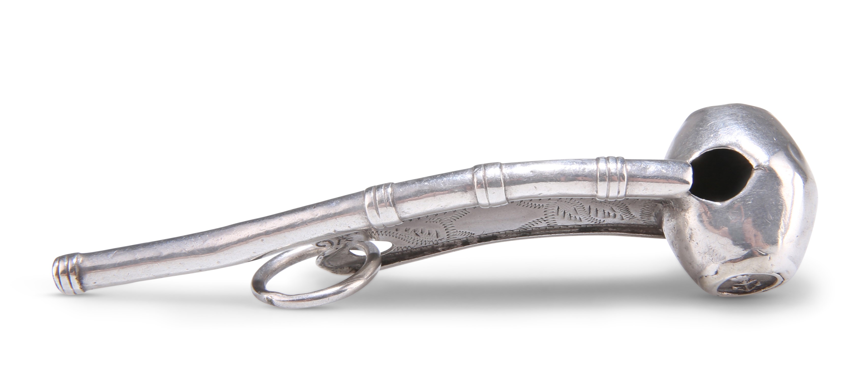 A VICTORIAN SILVER BOSUN'S WHISTLE - Image 5 of 6