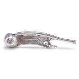 A VICTORIAN SILVER BOSUN'S WHISTLE