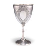 A VICTORIAN SILVER GOBLET