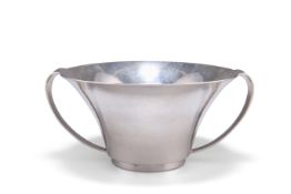 A DANISH STERLING SILVER TWO-HANDLED BOWL