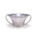 A DANISH STERLING SILVER TWO-HANDLED BOWL
