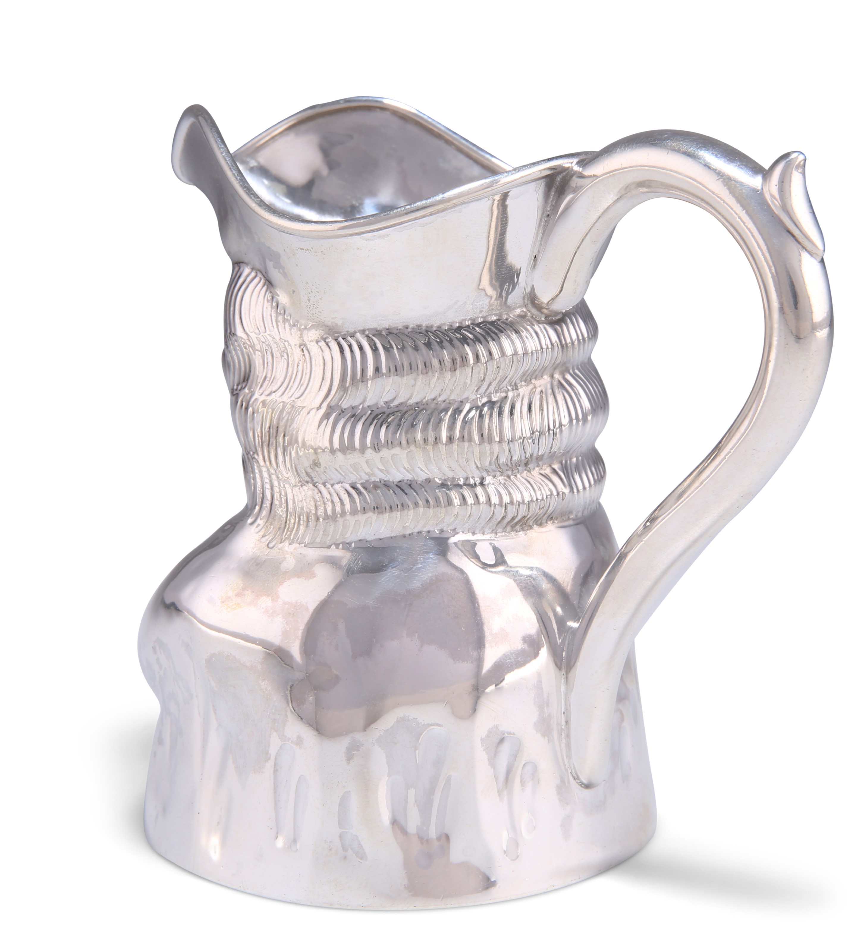 AN EDWARDIAN SILVER TOBY JUG - Image 3 of 6