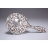 A VICTORIAN SILVER-MOUNTED HAND-MIRROR