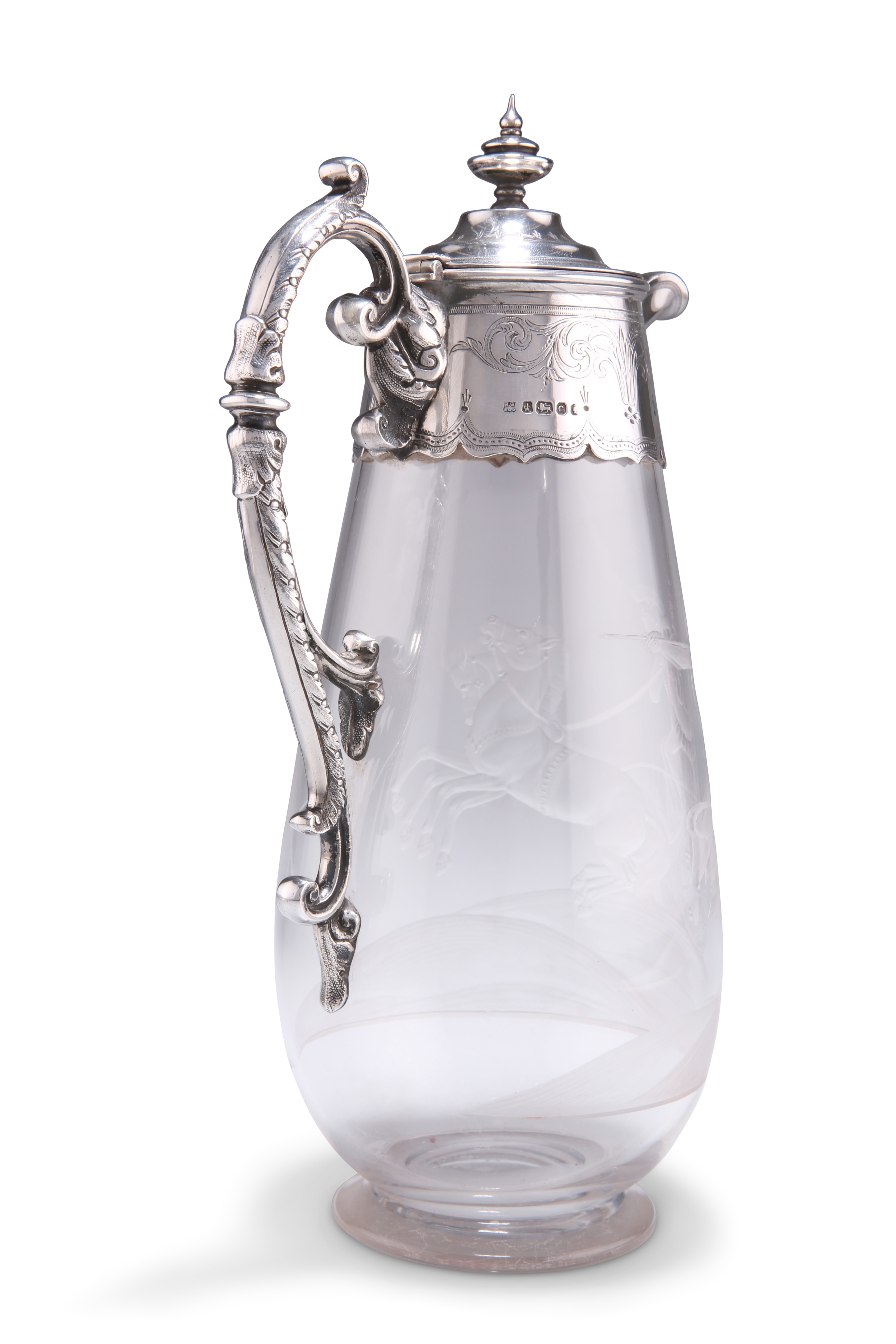 A FINE VICTORIAN SILVER-MOUNTED CLARET JUG - Image 3 of 10